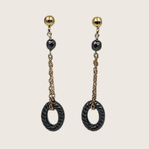 Orecchini Argento & Ematite